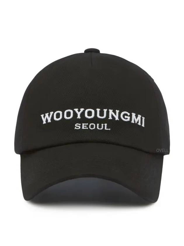 Embroidery Logo Seoul Ball Cap Black - WOOYOUNGMI - BALAAN 3