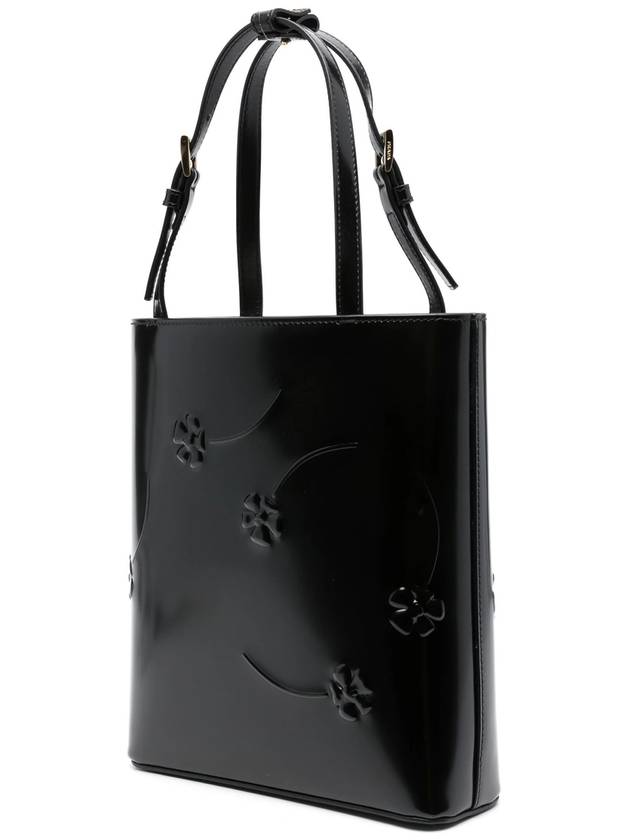 Brushed Leather Tote Bag Nero - PRADA - BALAAN 4