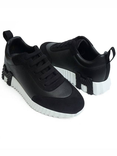 Bouncing Leather Low Top Sneakers Noir - HERMES - BALAAN 2