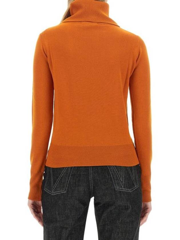 Bea ORB Embroidered Logo Turtleneck Orange - VIVIENNE WESTWOOD - BALAAN 4