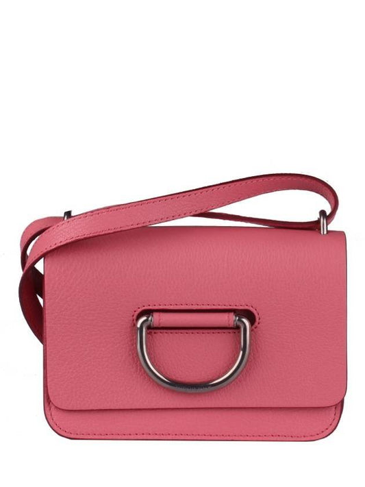 leather D-ring mini cross bag pink - BURBERRY - BALAAN.