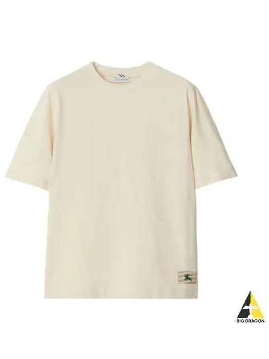 EKD Cotton Short Sleeve T-Shirt Ivory - BURBERRY - BALAAN 2