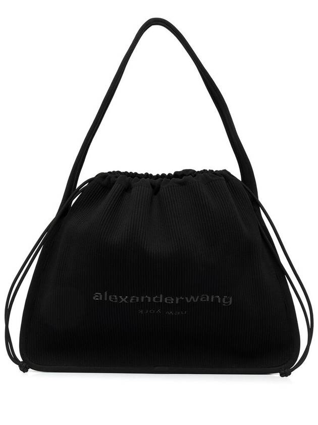 Ryan Rib Knit Large Tote Bag Black - ALEXANDER WANG - BALAAN 5