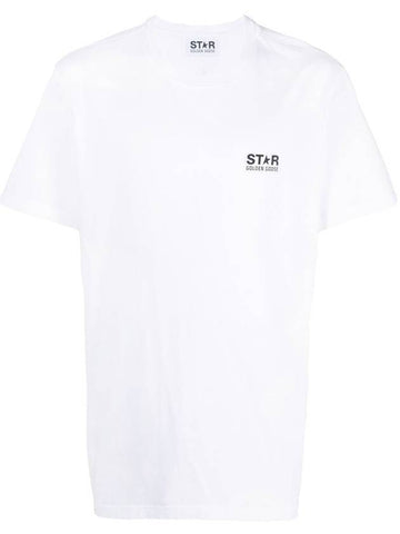 Star Collection Logo Short Sleeve T-Shirt White - GOLDEN GOOSE - BALAAN 1