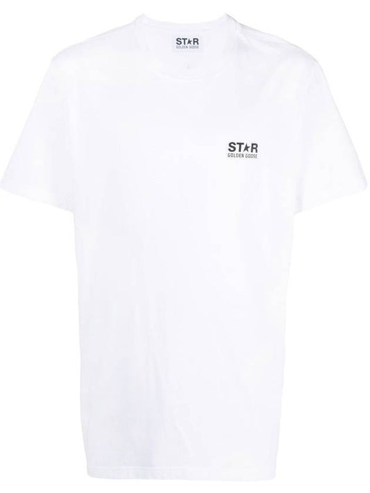 Star Collection Logo Short Sleeve T-Shirt White - GOLDEN GOOSE - BALAAN 1