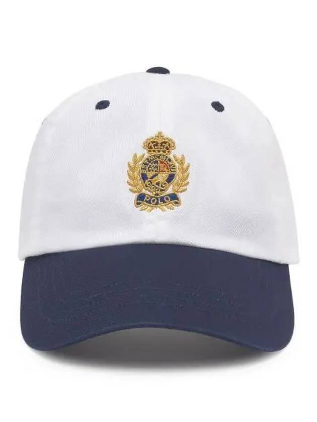 Crest Capsule Cotton Twill Chino Ball Cap Navy - POLO RALPH LAUREN - BALAAN 1