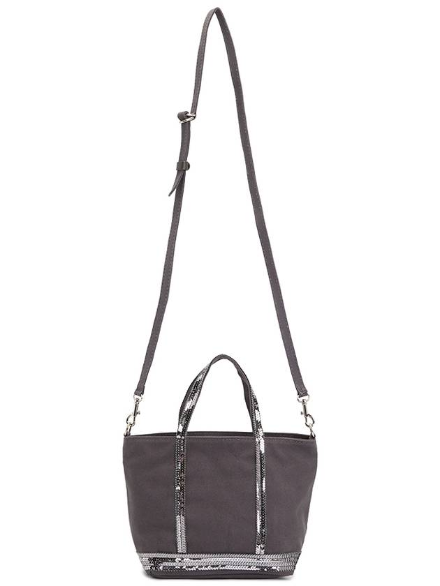 Cabas XS AJ 2way Canvas Tote Bag Anthracite - VANESSA BRUNO - BALAAN 7