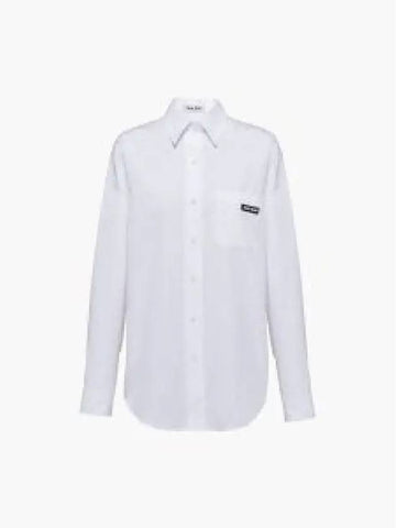 Poplin Shirt MK1727 10RG F0009 S 231 1226901 - MIU MIU - BALAAN 1