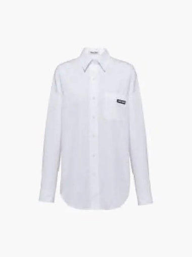 Poplin Shirt MK1727 10RG F0009 S 231 1226901 - MIU MIU - BALAAN 1