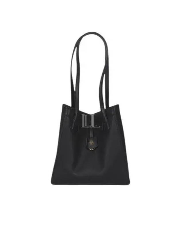 Origami Medium Leather Tote Bag Black - FENDI - BALAAN 2