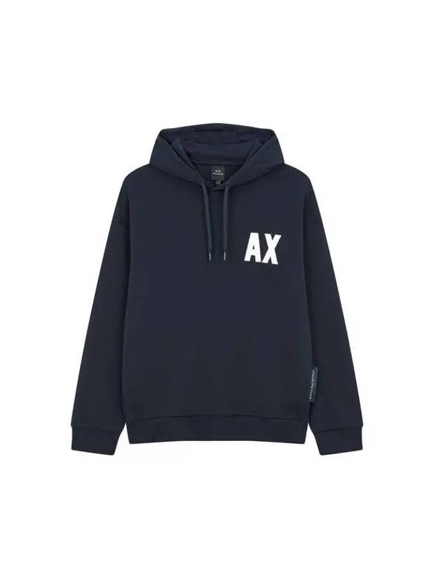 Men s Big Logo Patch Hooded Sweatshirt Navy 271674 - ARMANI EXCHANGE - BALAAN 1