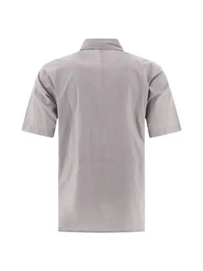 Cotton Popeline Pocket Short Sleeve Shirt Grey - CP COMPANY - BALAAN 2