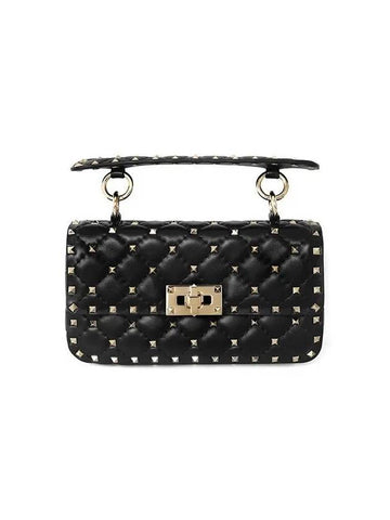 Valentino 2W2B0123 NAP 0NO Rockstud Spike Quilted Small Chain Shoulder Bag - RED VALENTINO - BALAAN 1