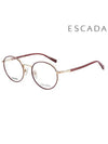 Glasses Frame VES987FS 001AS Round Titanium Men Women - ESCADA - BALAAN 2