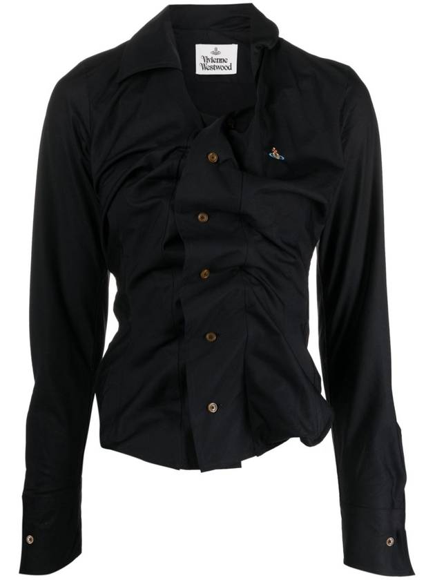 Drunken Logo Shirt Black - VIVIENNE WESTWOOD - BALAAN 2