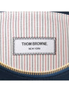 Snap Pocket Cotton Canvas Pouch Clutch Bag Navy - THOM BROWNE - BALAAN 9