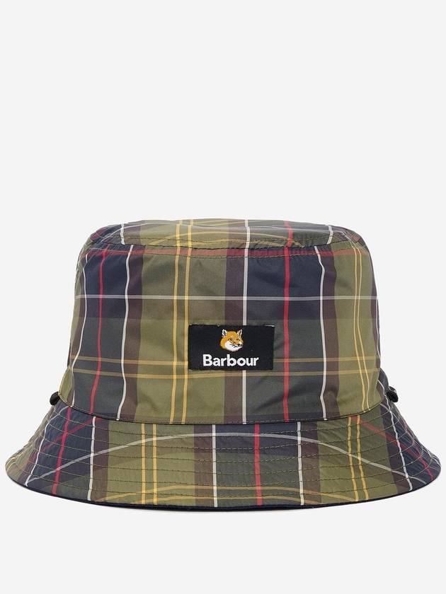 Cotton Reversible Bucket Hat Navy - BARBOUR - BALAAN 3