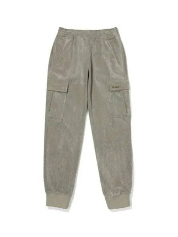 KODAK Essential Corduroy Brushed Cargo Jogger Pants KHAKI - KODO - BALAAN 1