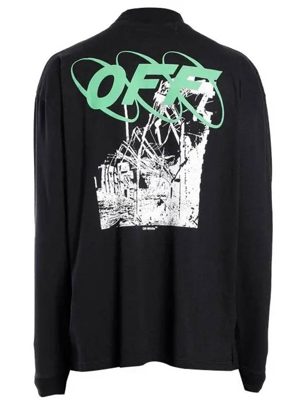 Factory High Neck Long Sleeve T-Shirt Black - OFF WHITE - BALAAN 3