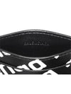 White Logo print Card Wallet Black - BALENCIAGA - BALAAN 5