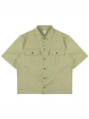 Cotton Short Sleeve Shirt Green - BOTTEGA VENETA - BALAAN 2