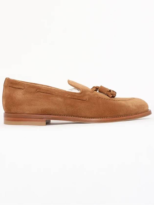 Tassel Decorated Suede Loafers Brown - BRUNELLO CUCINELLI - BALAAN 3