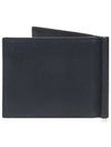 Vitello Triangle Logo Money Clip Half Wallet Black - PRADA - BALAAN 5