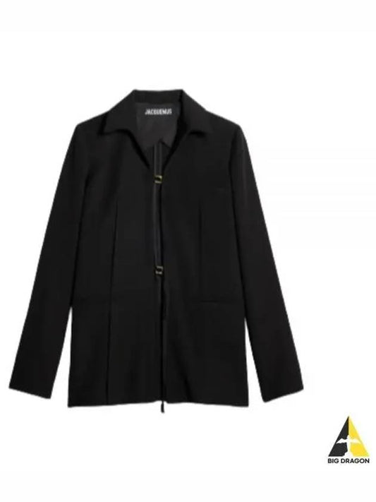 La Veste Amaro Long Strap Jacket Black - JACQUEMUS - BALAAN 2