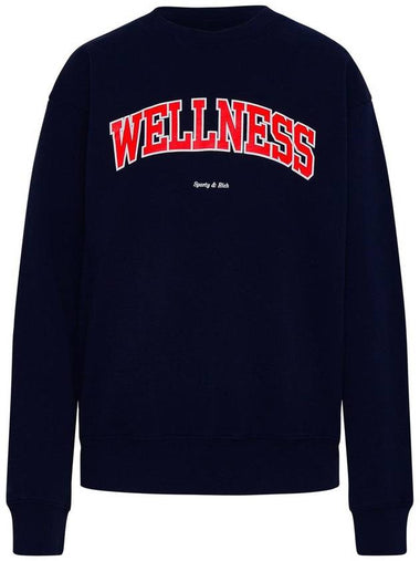 Sporty & Rich Navy Cotton Sweatshirt - SPORTY & RICH - BALAAN 1