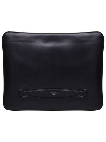 Dolce & Gabbana Black Leather Pouches - DOLCE&GABBANA - BALAAN 1