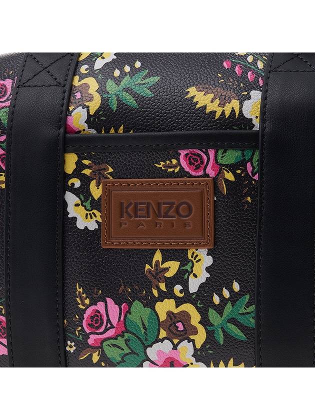 Pop Bouquet Tote Bag Black - KENZO - BALAAN 8