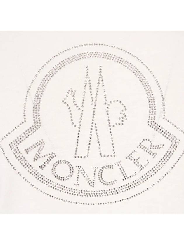 Crystal Logo T Shirt White 8C000 17 829FB 033 - MONCLER - BALAAN 4