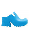 Rubber Flash Platform Sandal Heels Blue - BOTTEGA VENETA - BALAAN 2