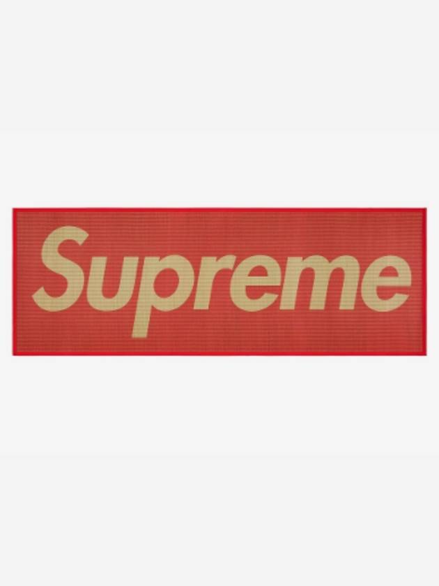 Woven Straw Mat Red Woven Straw Mat - SUPREME - BALAAN 2