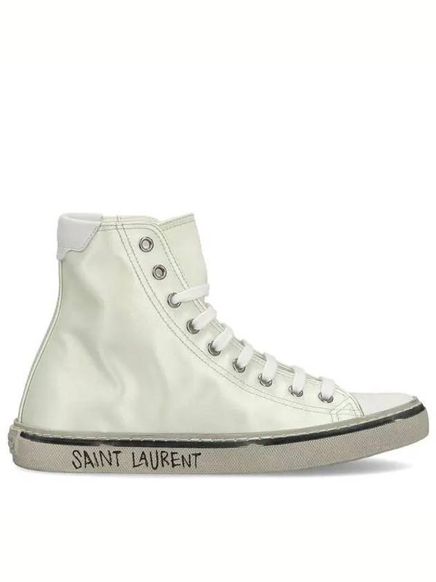 Malibu High Top Sneakers White - SAINT LAURENT - BALAAN 2