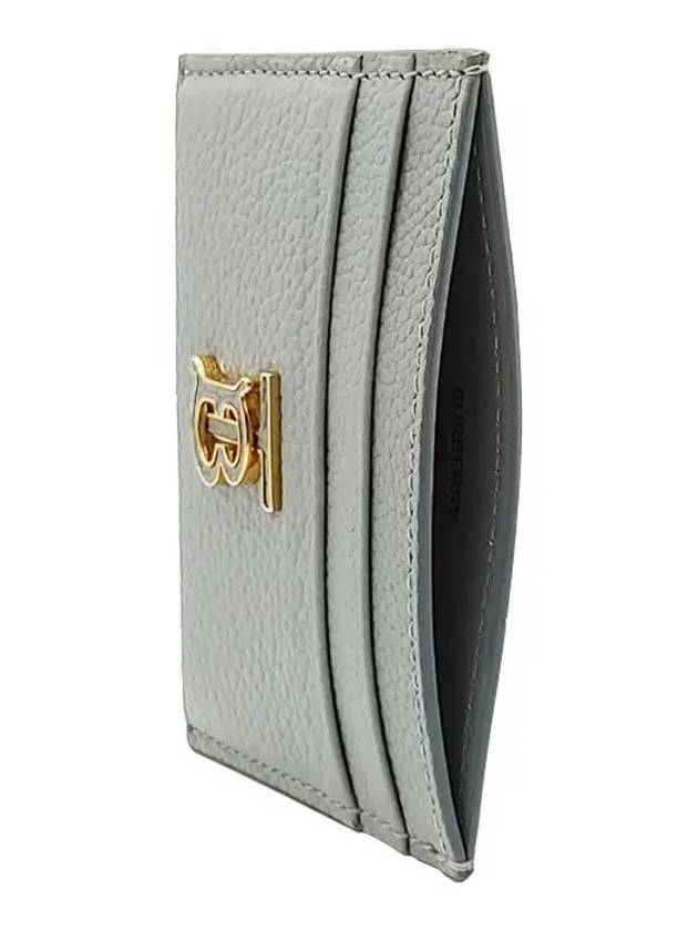 Grainy leather card wallet light Grey - BURBERRY - BALAAN 4