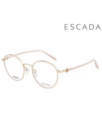 Glasses Frame VES B35F 0300 Round Titanium Men Women - ESCADA - BALAAN 2