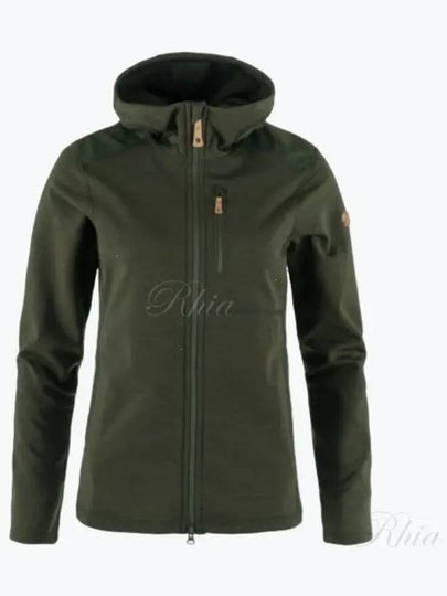 Women's Keb Fleece Hoodie Deep Forest - FJALL RAVEN - BALAAN 2