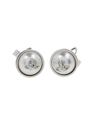 Olga Pearl Small Earrings Silver - VIVIENNE WESTWOOD - BALAAN 1