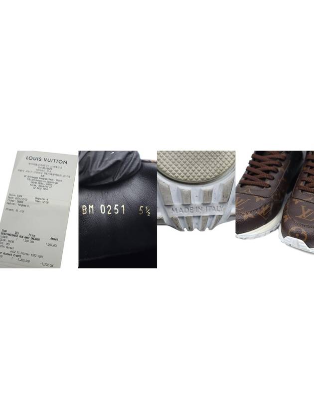 Men s Louis Vuitton 1A3N7R Monogram Canvas Runaway Sneakers 5 gt Gangbuk used luxury goods - LOUIS VUITTON - BALAAN 8