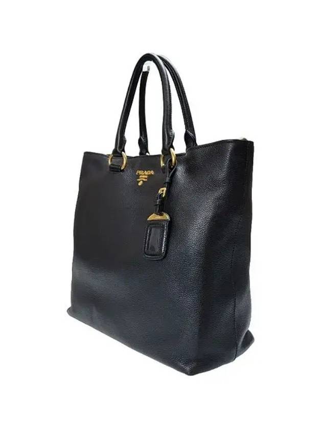 Vitello Milan Logo Phoenix Tote Bag Black - PRADA - BALAAN 5