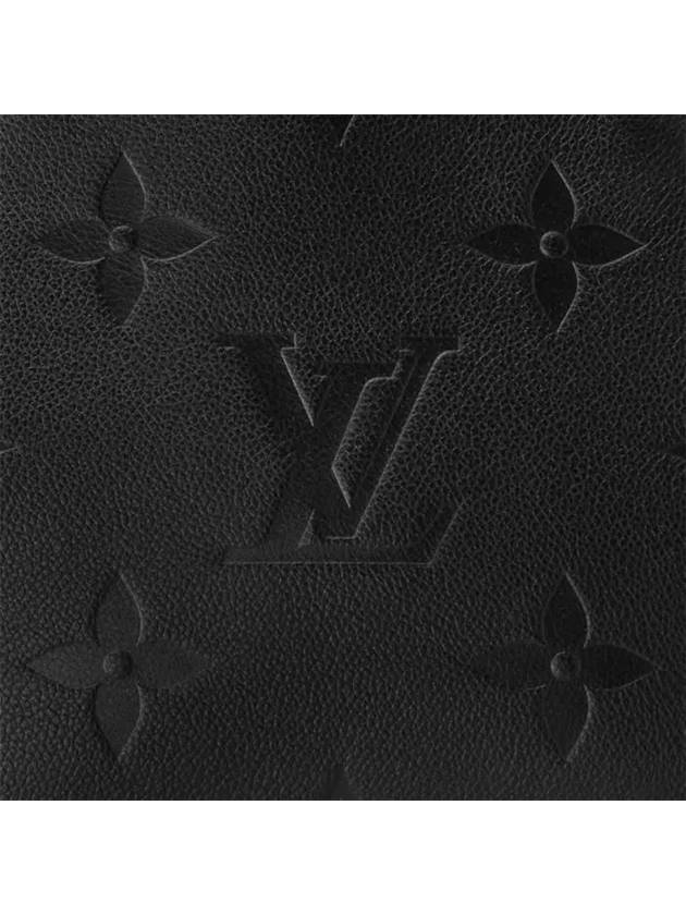 Petit Palais Monogram Empreinte Tote Bag Black - LOUIS VUITTON - BALAAN 8