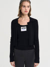 Sorry Love Rib Wool Knit Cardigan Setup Black - SORRY TOO MUCH LOVE - BALAAN 1