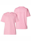 Women's Logo Large Fit Short Sleeve T-Shirt Pink - BALENCIAGA - BALAAN 2