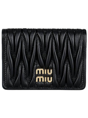 Matelasse card wallet 5MC103 AFPP F0002 - MIU MIU - BALAAN 1