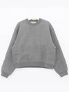 Embroidered Logo Sweatshirt Grey - ALEXANDER WANG - BALAAN 4