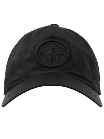 Nylon Metal 6-Panel Cap Black - STONE ISLAND - BALAAN 1