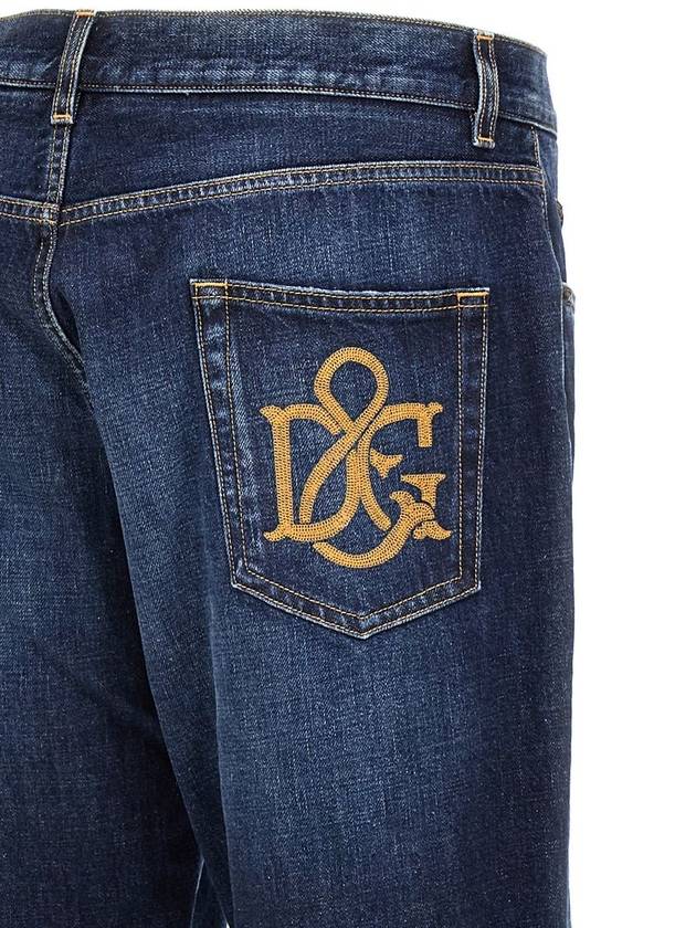 Dolce & Gabbana Blue Cotton Denim Jeans - DOLCE&GABBANA - BALAAN 4