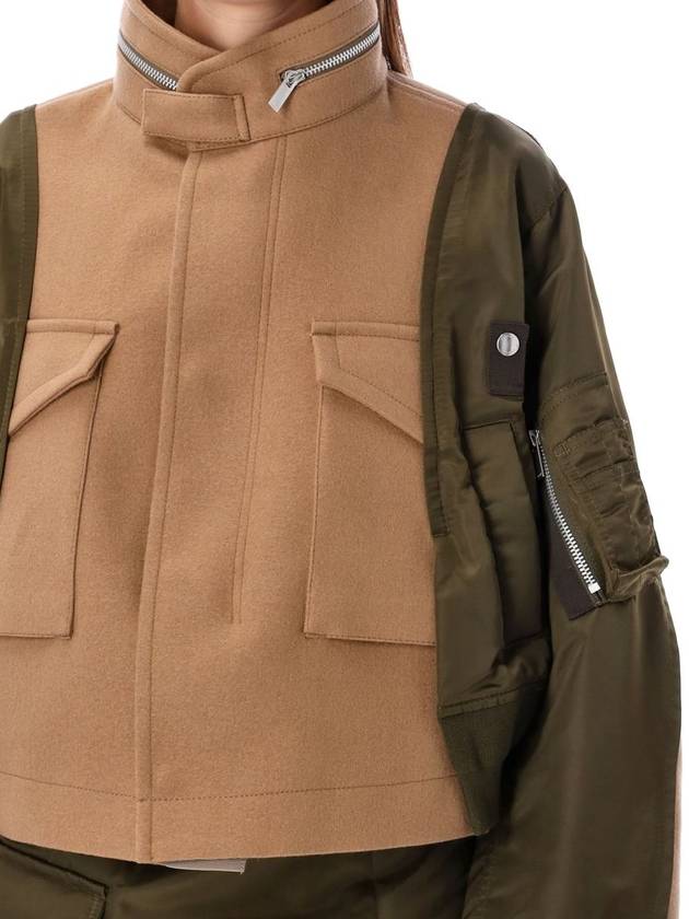 Sacai Nylon Detail Bomber Coat - SACAI - BALAAN 3