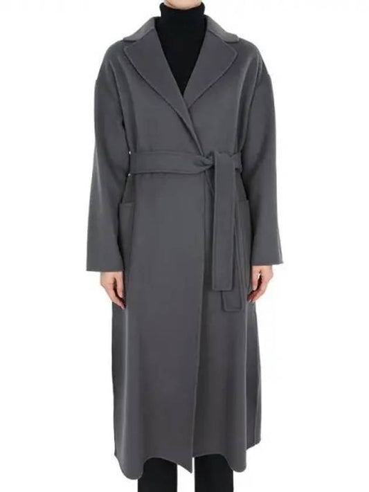 Women s NINA Belted Wool Coat Gray 2419011061600 002 1062866 - MAX MARA - BALAAN 1